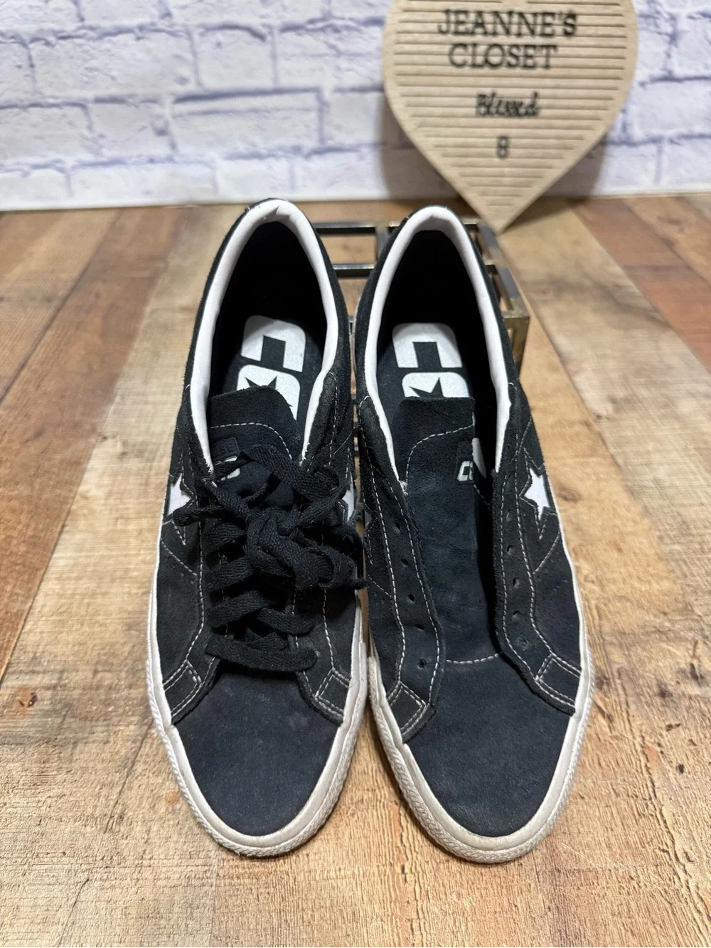Converse CONS Unisex One Star Pro Ox Skate Shoes 171327C Black/White